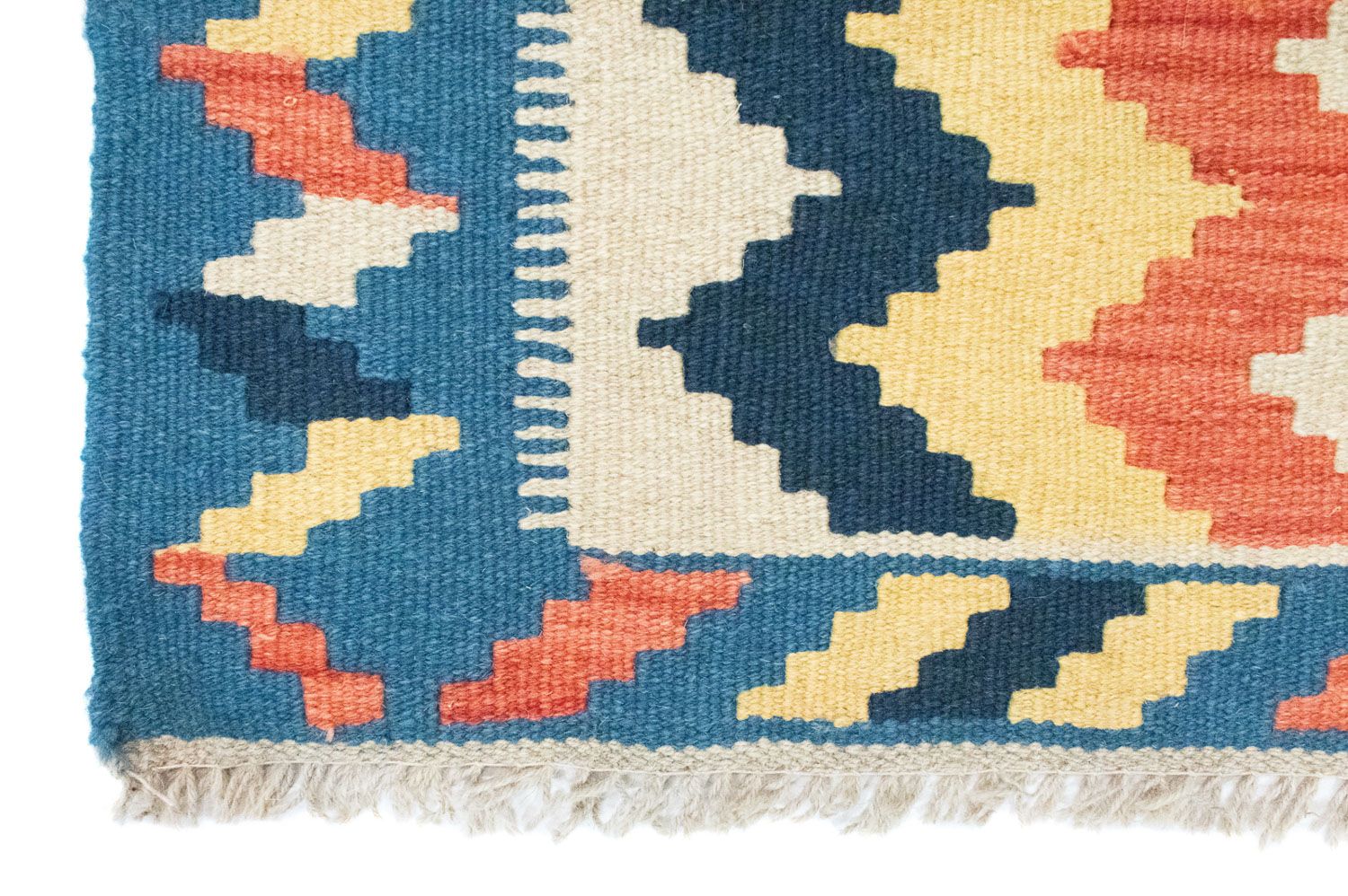 Alfombra Kelim - Oriental - 91 x 61 cm - azul