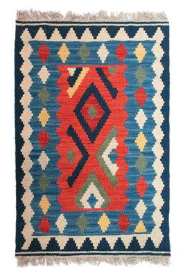 Alfombra Kelim - Oriental - 96 x 63 cm - multicolor
