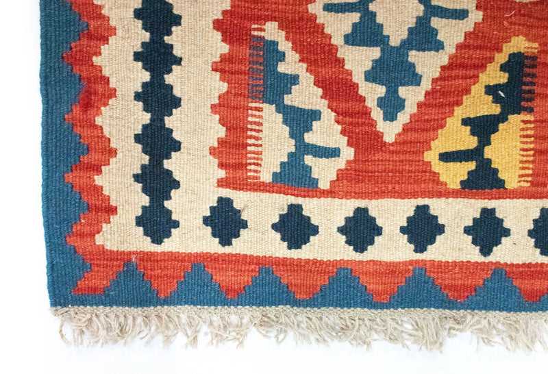 Alfombra Kelim - Oriental - 93 x 67 cm - azul