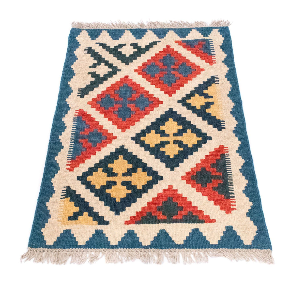 Alfombra Kelim - Oriental - 90 x 60 cm - multicolor
