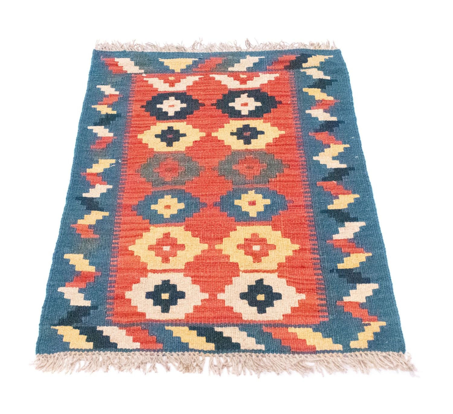 Alfombra Kelim - Oriental - 87 x 62 cm - naranja