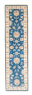 Alfombra de pasillo Alfombra Ziegler - 302 x 82 cm - azul