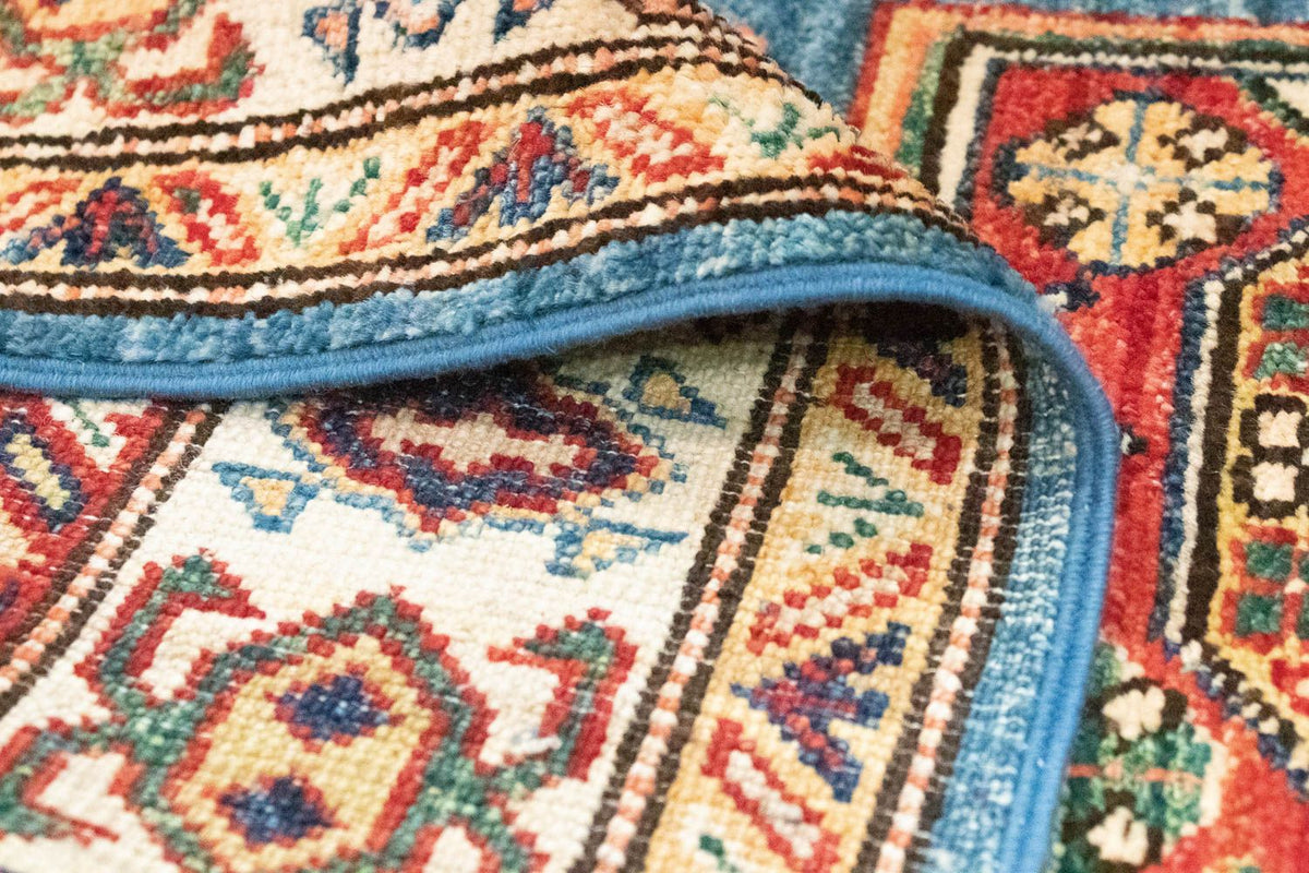 Alfombra de pasillo Alfombra Ziegler - Kazak - 212 x 79 cm - azul