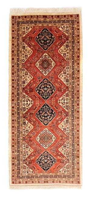 Alfombra de pasillo Alfombra persa - Nómada - 249 x 96 cm - rojo