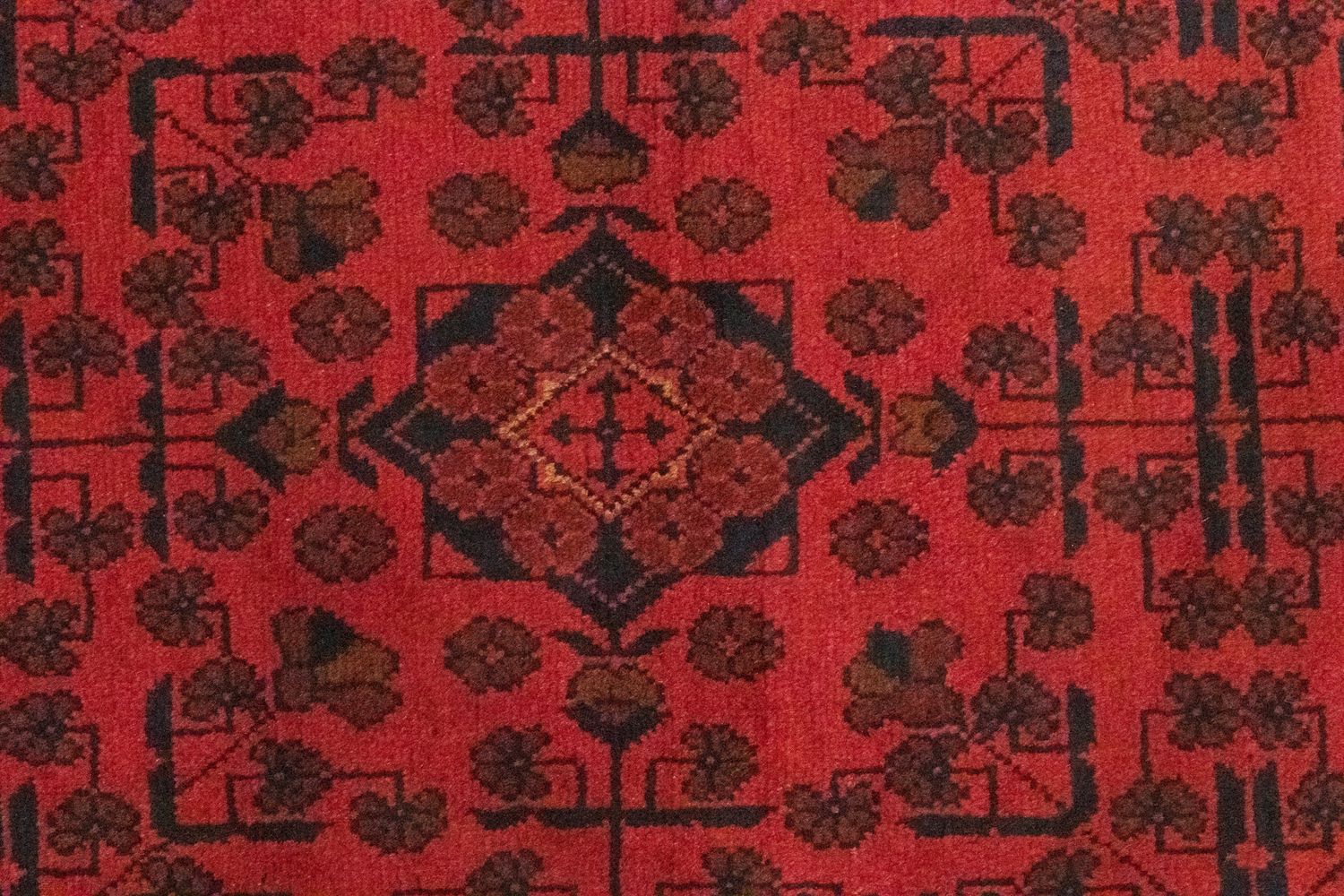 Alfombra de pasillo Alfombra afgana - Kunduz - 189 x 75 cm - rojo