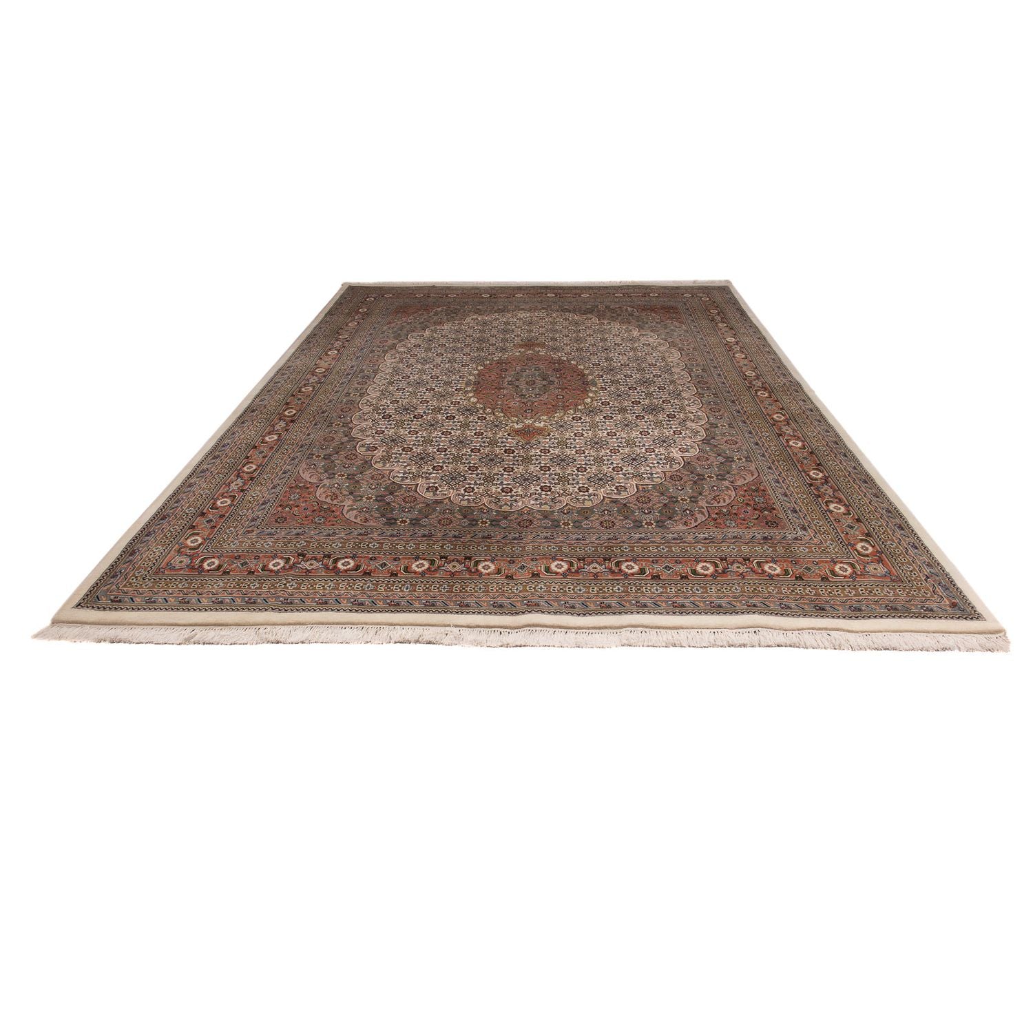 Alfombra oriental - Bidjar - Indus - 338 x 243 cm - beige