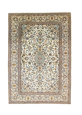 Alfombra persa - Keshan - 292 x 193 cm - beige