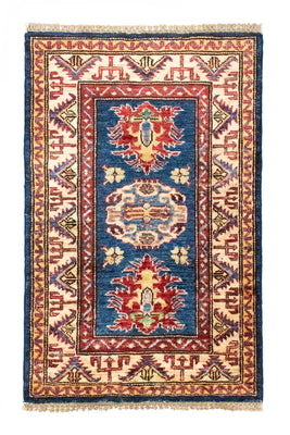 Alfombra Ziegler - Kazak - 90 x 58 cm - azul
