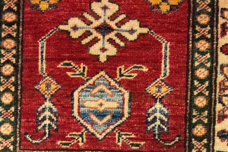 Alfombra Ziegler - Kazak - 93 x 62 cm - rojo