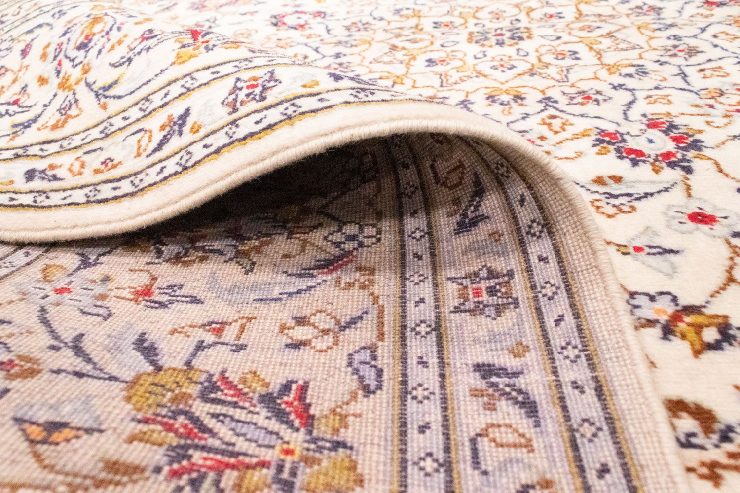 Alfombra persa - Keshan - 305 x 200 cm - beige