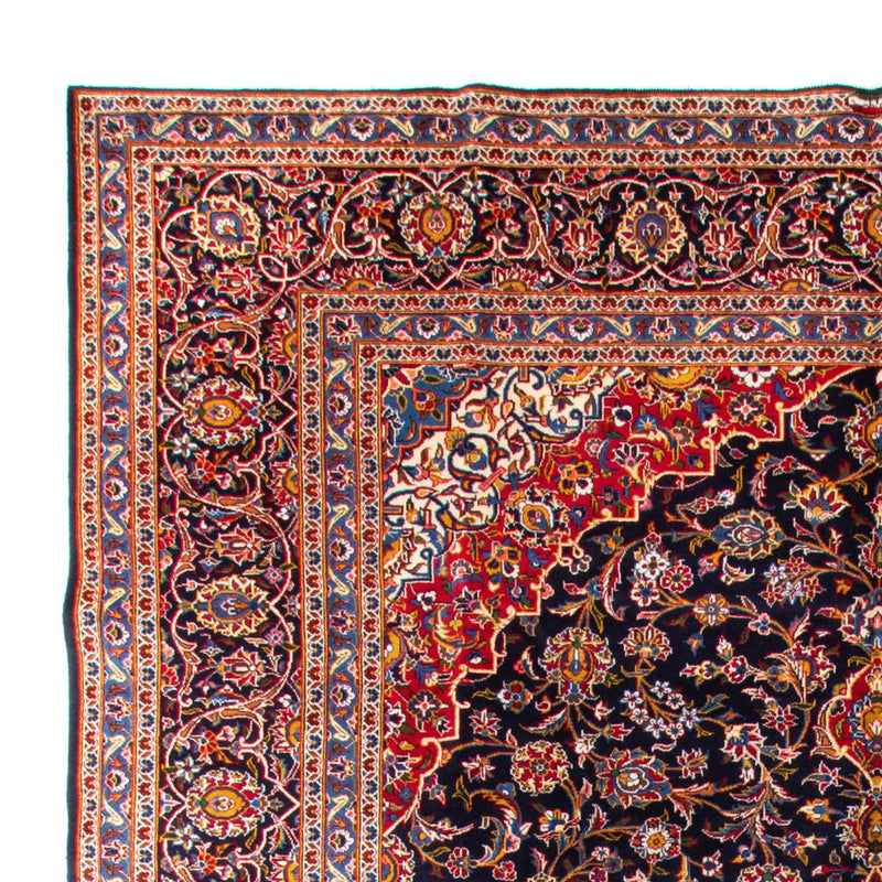Alfombra persa - Keshan - 425 x 318 cm - azul oscuro