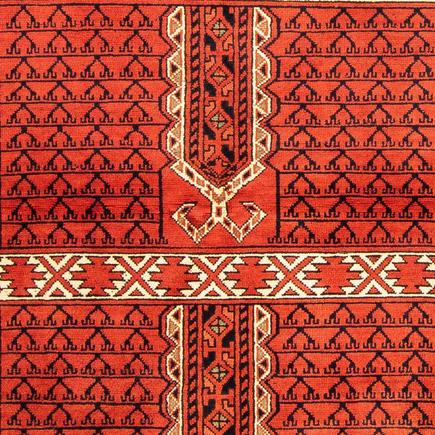 Alfombra afgana - 174 x 118 cm - óxido