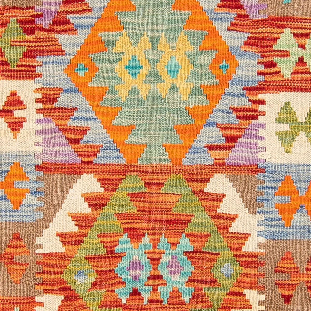 Alfombra de pasillo Alfombra Kelim - Splash - 300 x 82 cm - multicolor