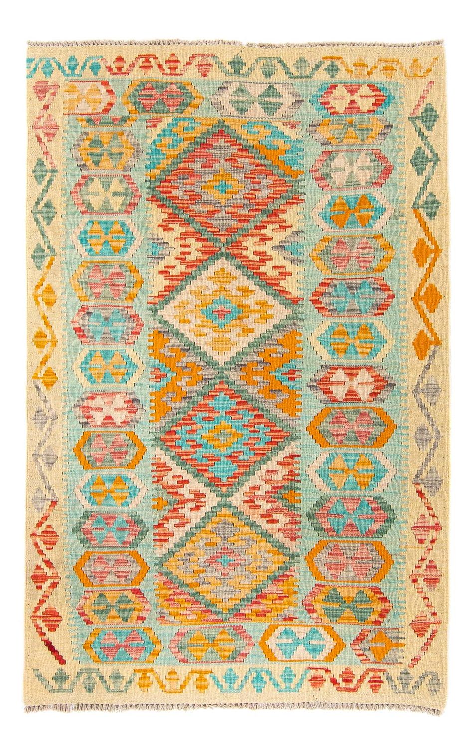 Alfombra Kelim - Splash - 161 x 105 cm - multicolor