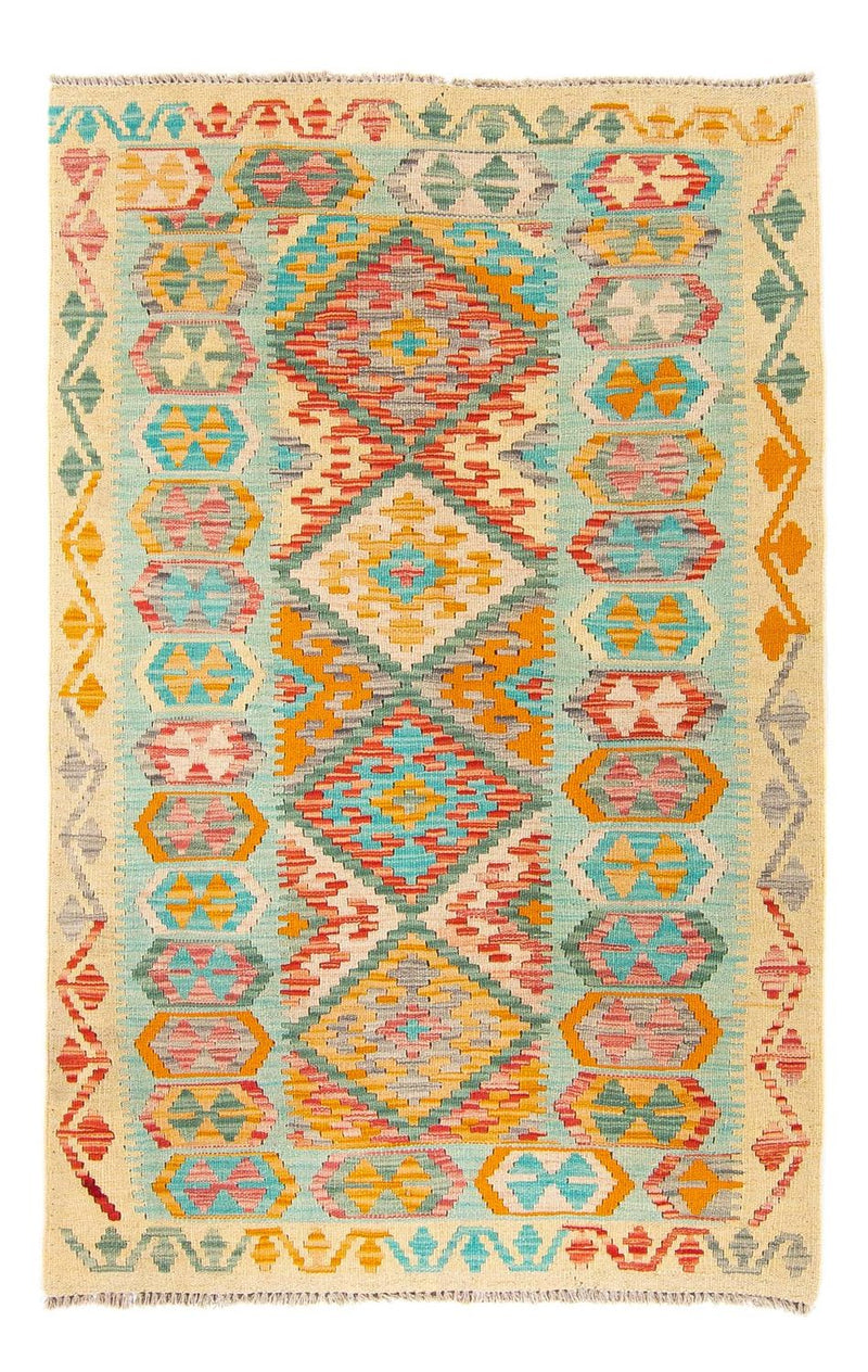 Alfombra Kelim - Splash - 161 x 105 cm - multicolor