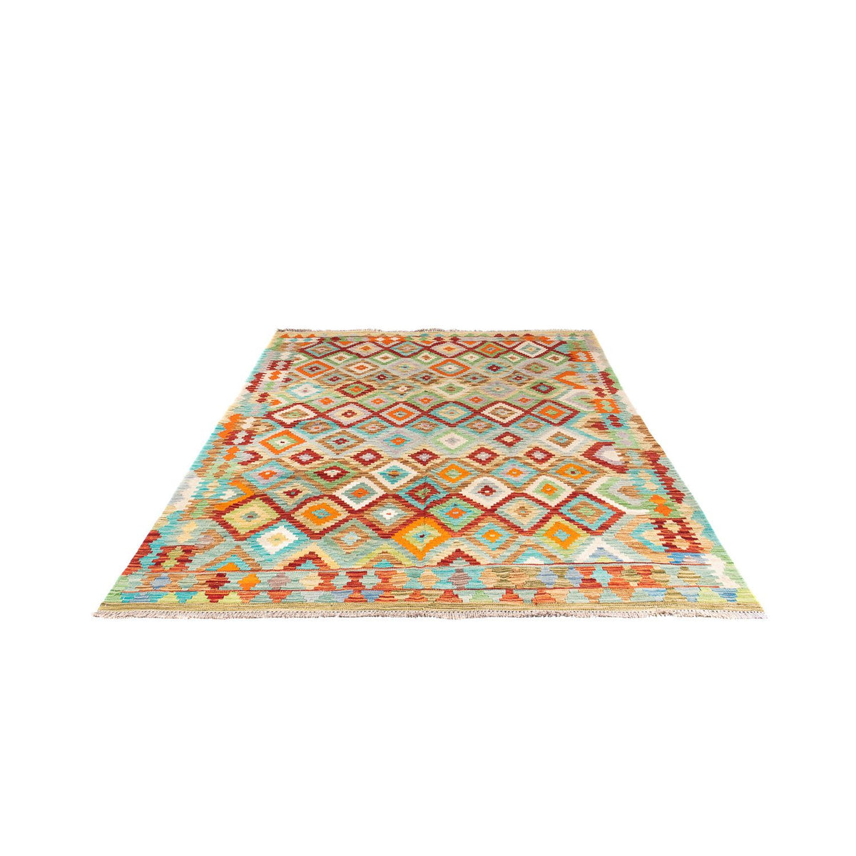 Alfombra Kelim - Splash - 244 x 175 cm - multicolor
