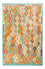 Alfombra Kelim - Splash - 254 x 174 cm - turquesa