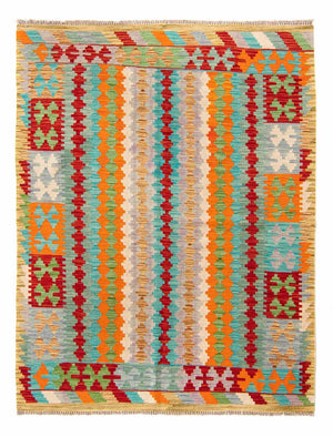 Alfombra Kelim - Splash - 200 x 153 cm - multicolor
