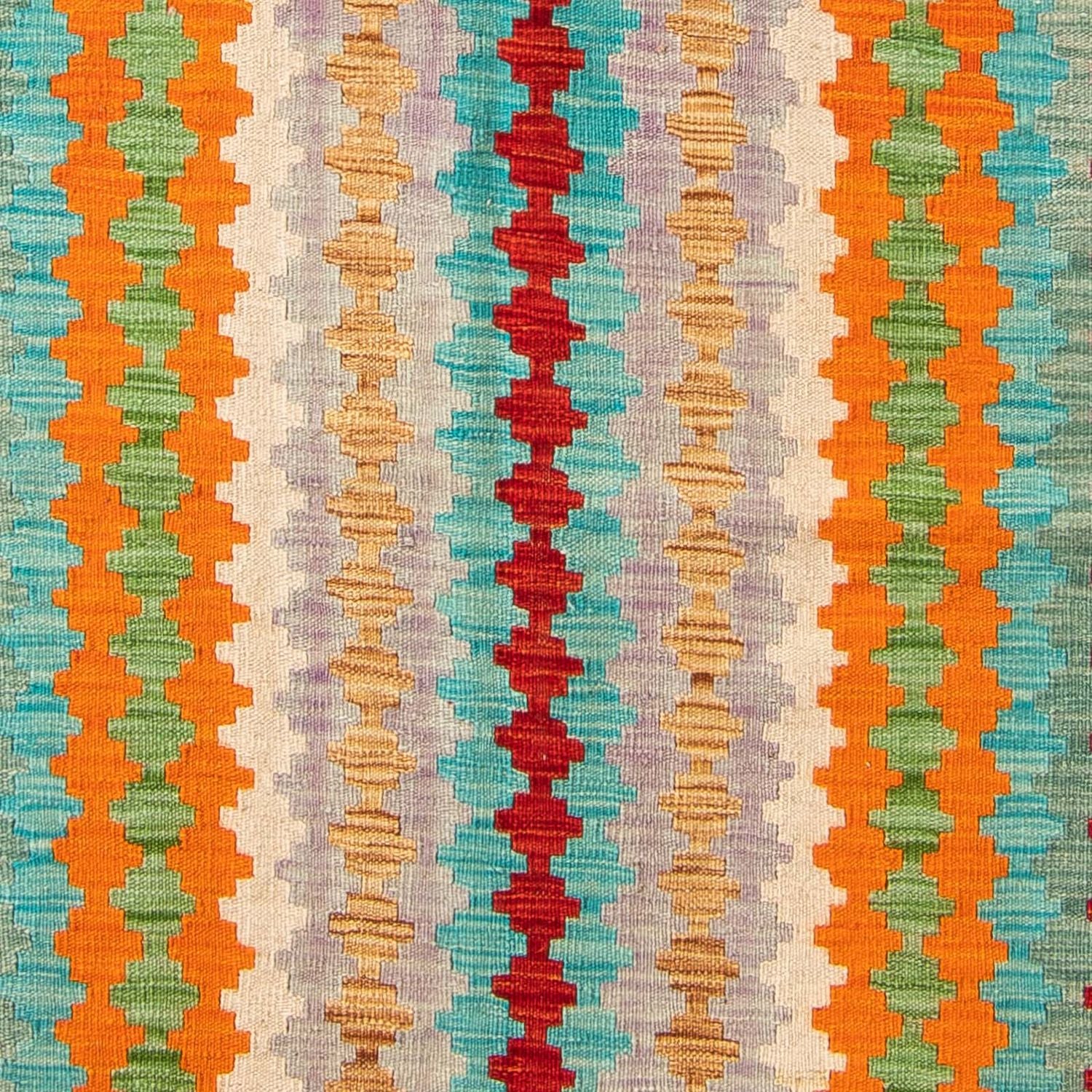 Alfombra Kelim - Splash - 200 x 153 cm - multicolor