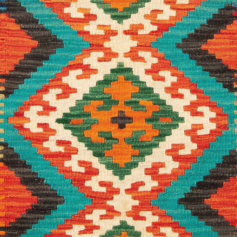 Alfombra Kelim - Splash - 128 x 86 cm - óxido