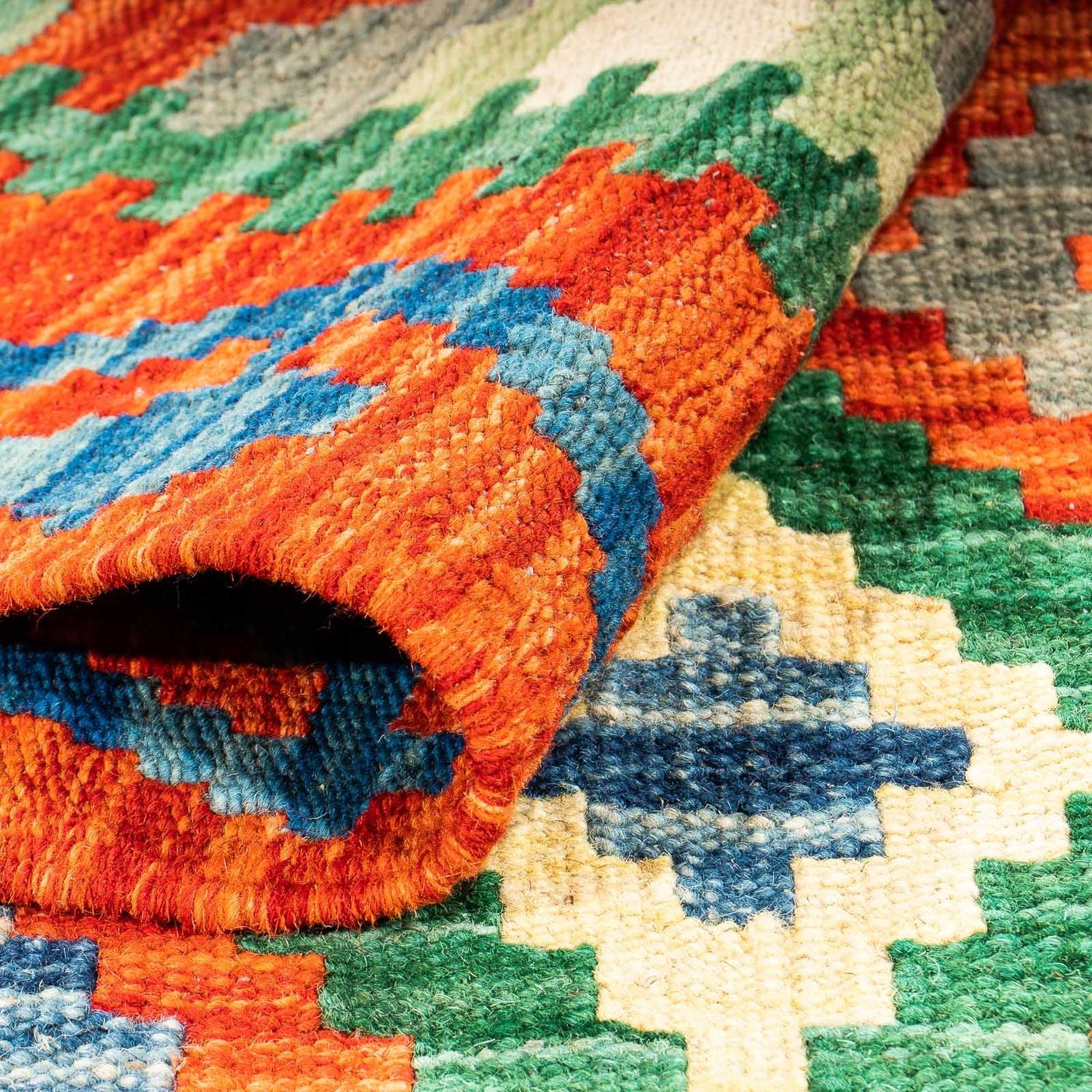 Alfombra Kelim - Splash - 150 x 102 cm - multicolor