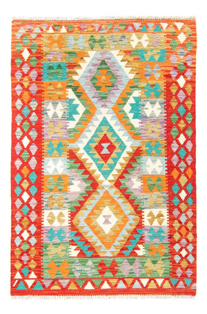 Alfombra Kelim - Splash - 154 x 102 cm - óxido