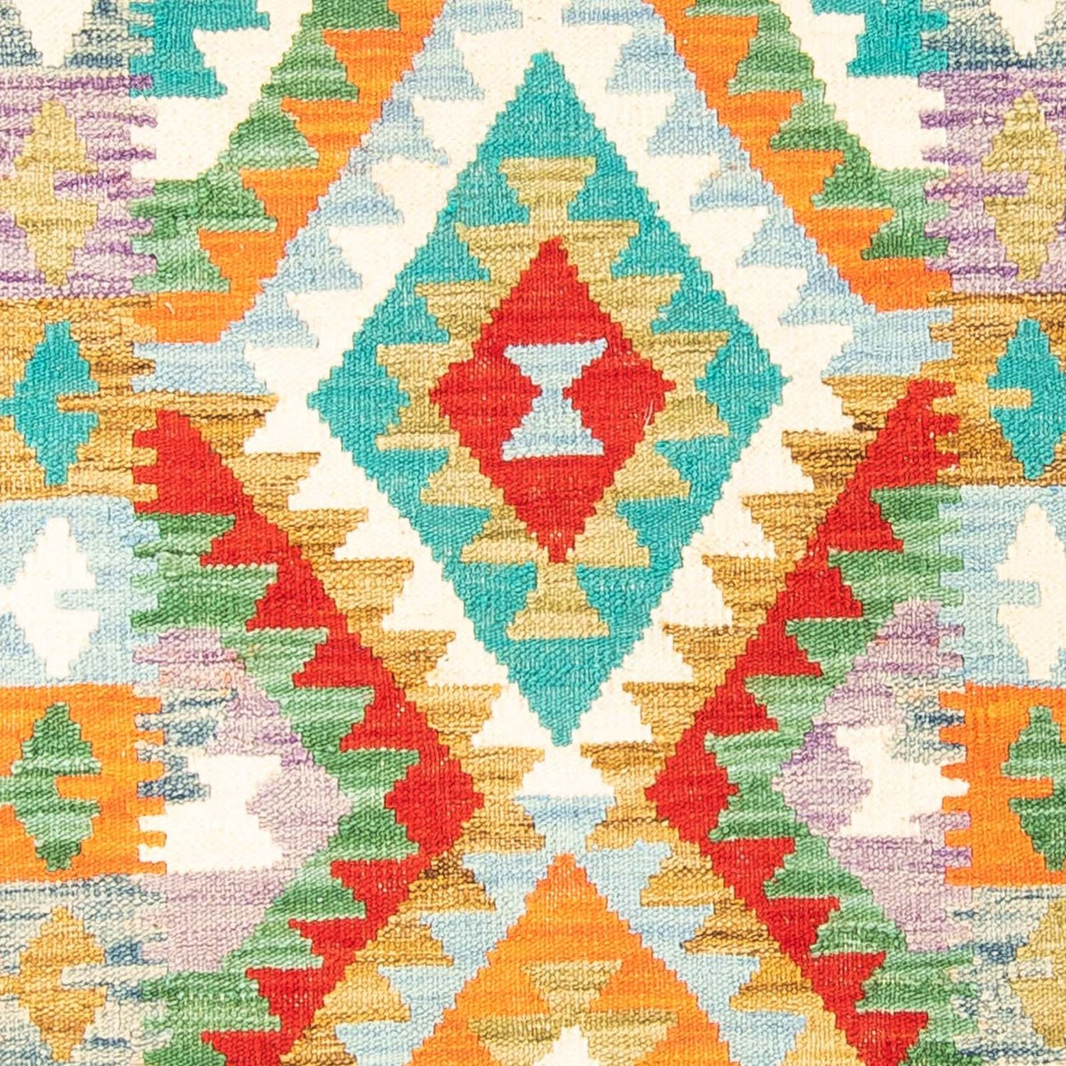 Alfombra Kelim - Splash - 154 x 102 cm - óxido