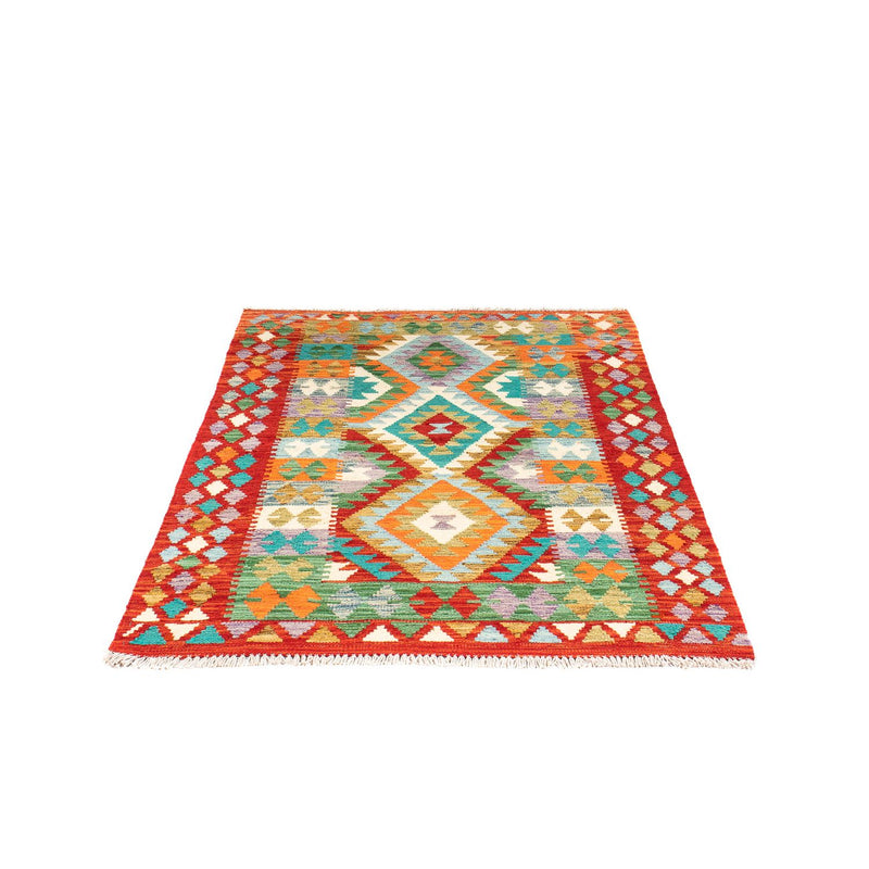Alfombra Kelim - Splash - 154 x 102 cm - óxido