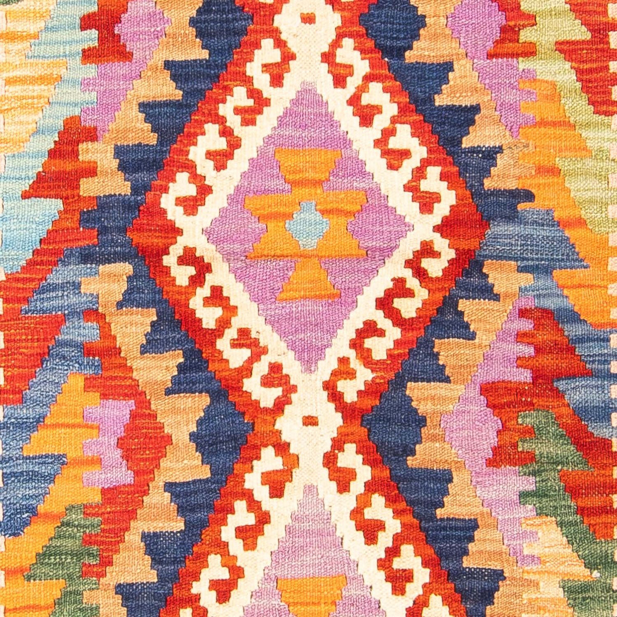 Alfombra Kelim - Splash - 157 x 101 cm - óxido