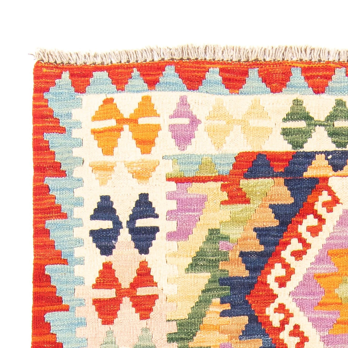 Alfombra Kelim - Splash - 157 x 101 cm - óxido