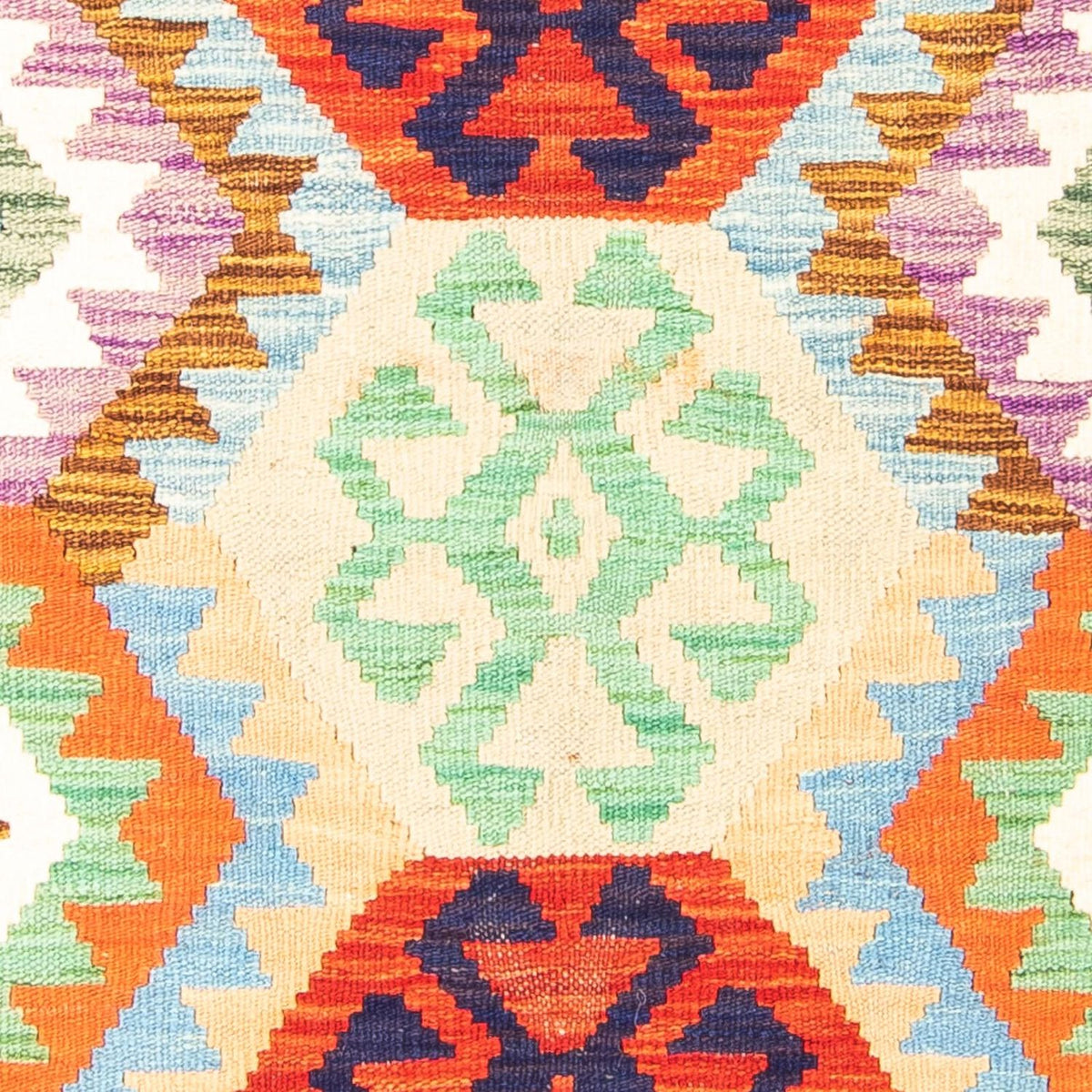 Alfombra Kelim - Splash - 148 x 104 cm - óxido