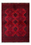 Alfombra afgana - Kunduz - 199 x 126 cm - rojo oscuro
