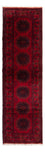Alfombra de pasillo Alfombra afgana - Kunduz - 295 x 82 cm - rojo oscuro