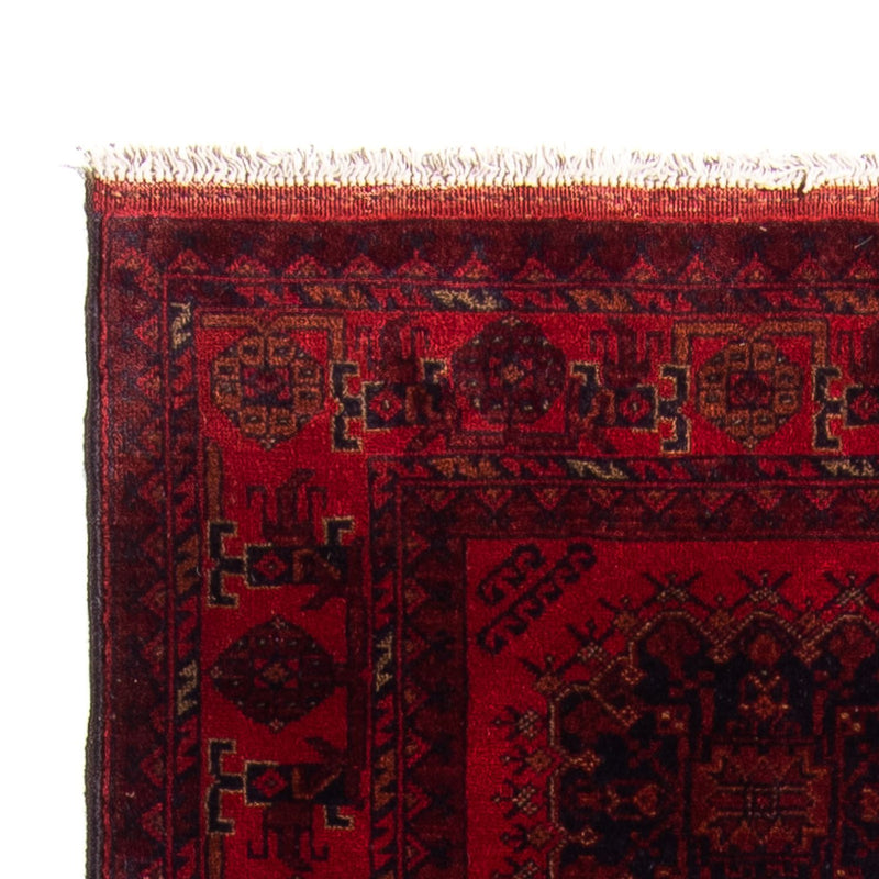 Alfombra de pasillo Alfombra afgana - Kunduz - 295 x 82 cm - rojo oscuro