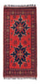 Alfombra afgana - Kunduz - 98 x 49 cm - rojo oscuro