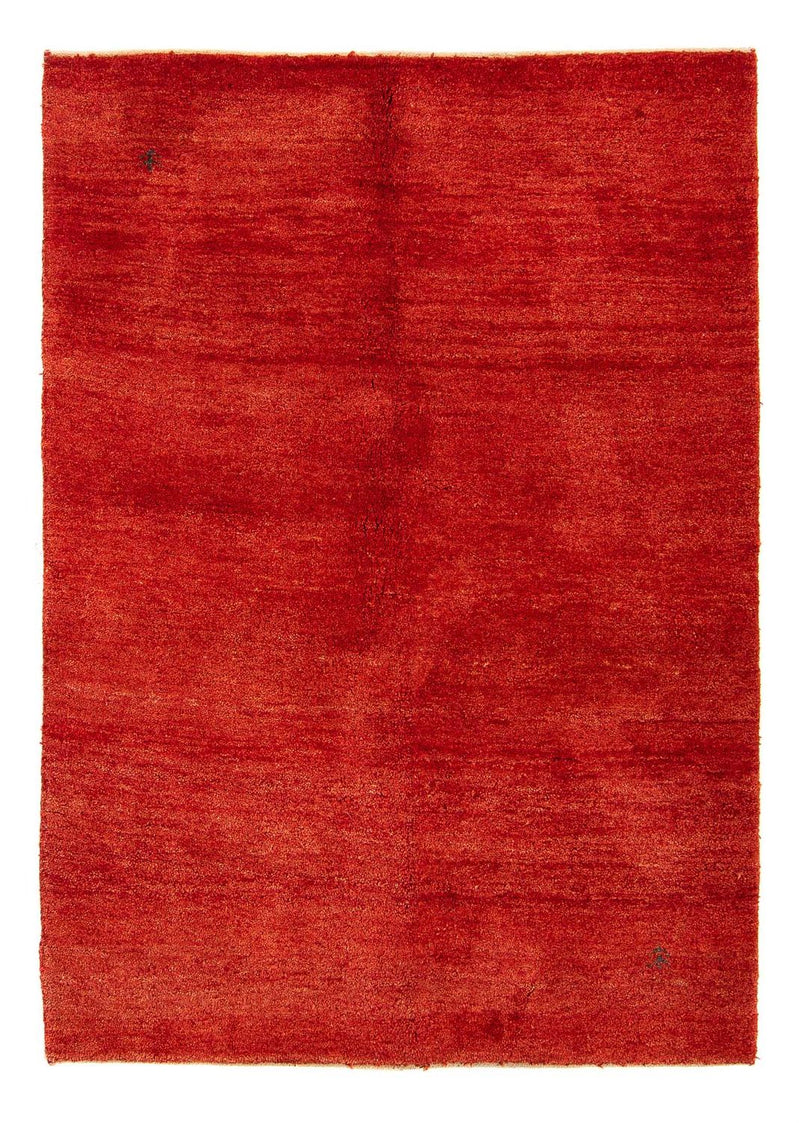 Alfombra Gabbeh - Loribaft Persa - 182 x 122 cm - rojo oscuro