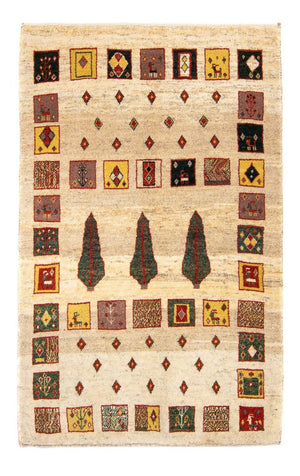 Alfombra Gabbeh - Loribaft Persa - 150 x 106 cm - beige