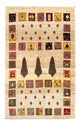 Loribaft Alfombra 106x150cm - Perserteppich Wollteppich