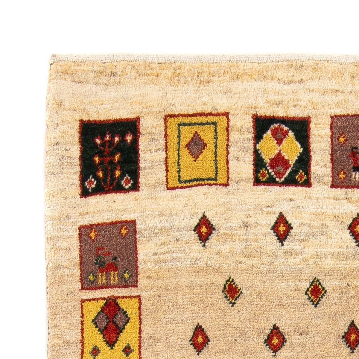 Alfombra Gabbeh - Loribaft Persa - 150 x 106 cm - beige