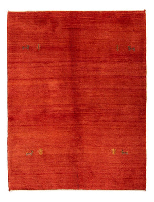 Alfombra Gabbeh - Loribaft Persa - 182 x 130 cm - rojo oscuro