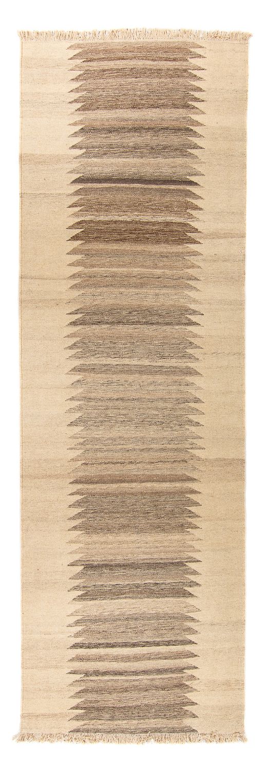 Alfombra de pasillo Alfombra Kelim - Oriental - 293 x 96 cm - beige