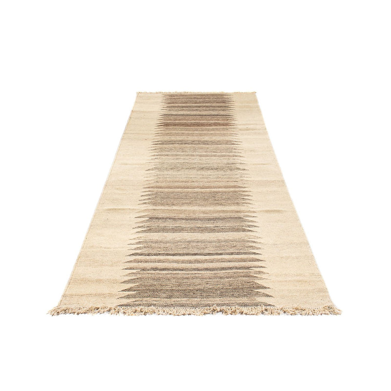 Alfombra de pasillo Alfombra Kelim - Oriental - 293 x 96 cm - beige