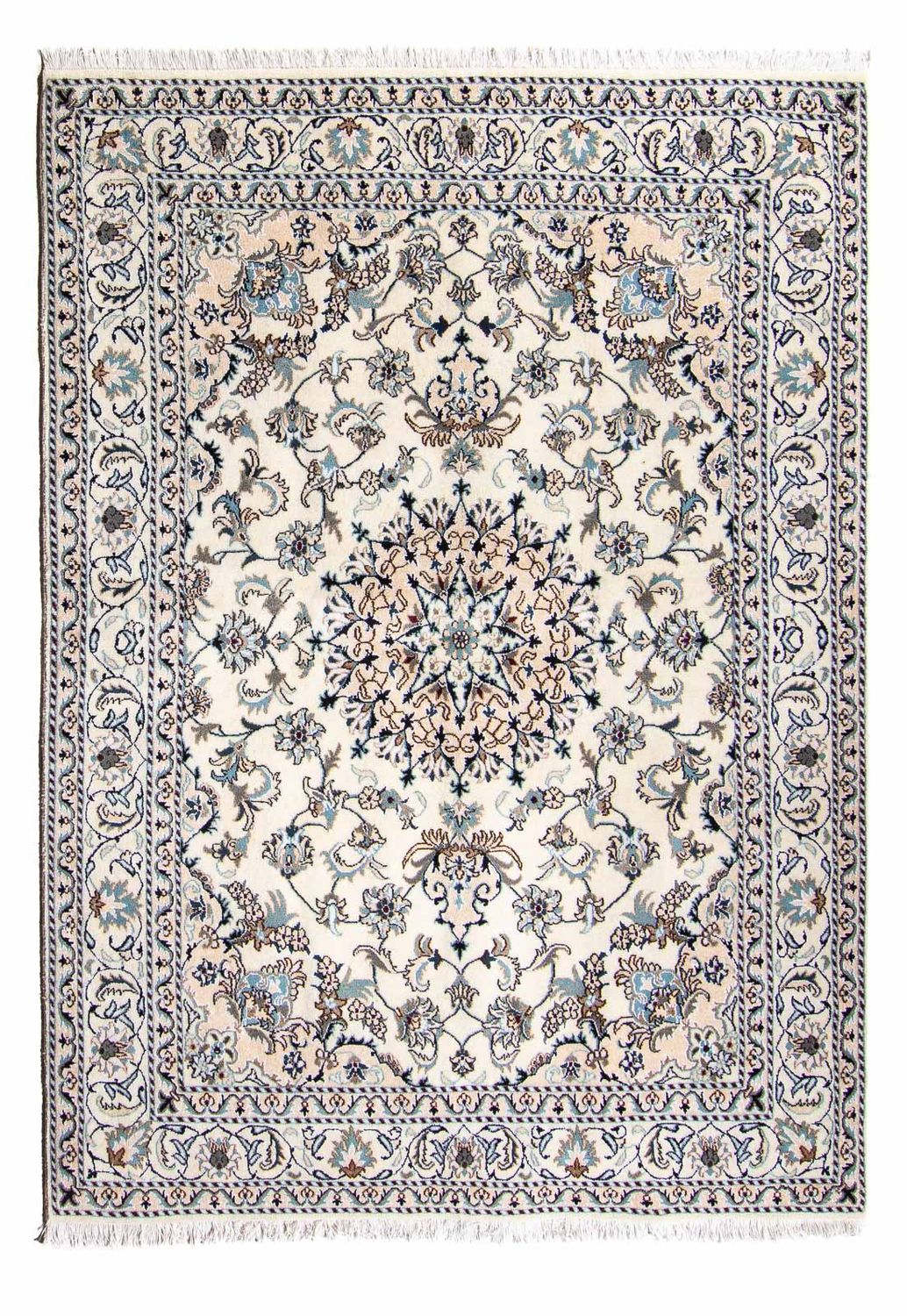 Alfombra persa - Nain - 229 x 167 cm - beige