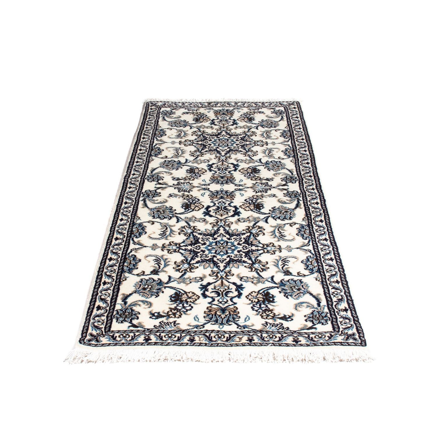 Alfombra de pasillo Alfombra persa - Nain - 192 x 76 cm - beige