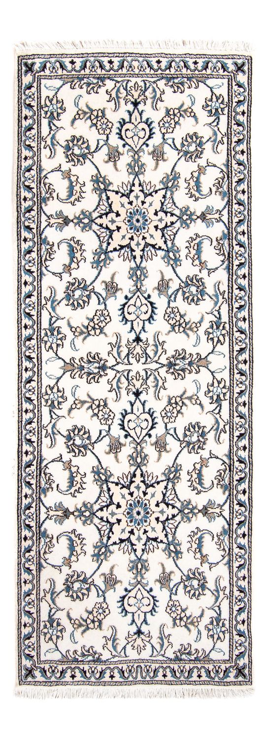 Alfombra de pasillo Alfombra persa - Nain - 200 x 80 cm - beige