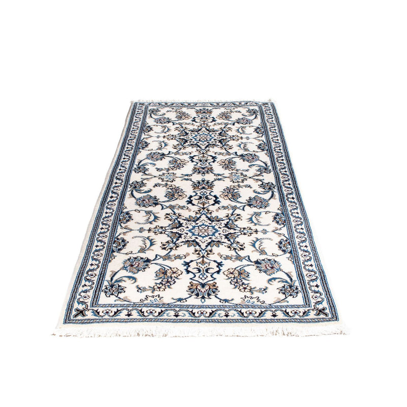 Alfombra de pasillo Alfombra persa - Nain - 202 x 80 cm - beige