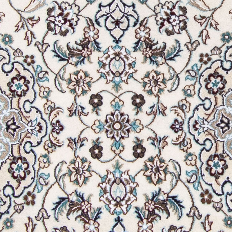 Alfombra de pasillo Alfombra Persa - Nain - Real - 200 x 62 cm - beige