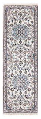 Alfombra de pasillo Alfombra Persa - Nain - Real - 196 x 63 cm - beige