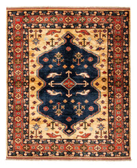 Alfombra afgana - 200 x 152 cm - azul oscuro