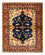 Alfombra afgana - 200 x 152 cm - azul oscuro